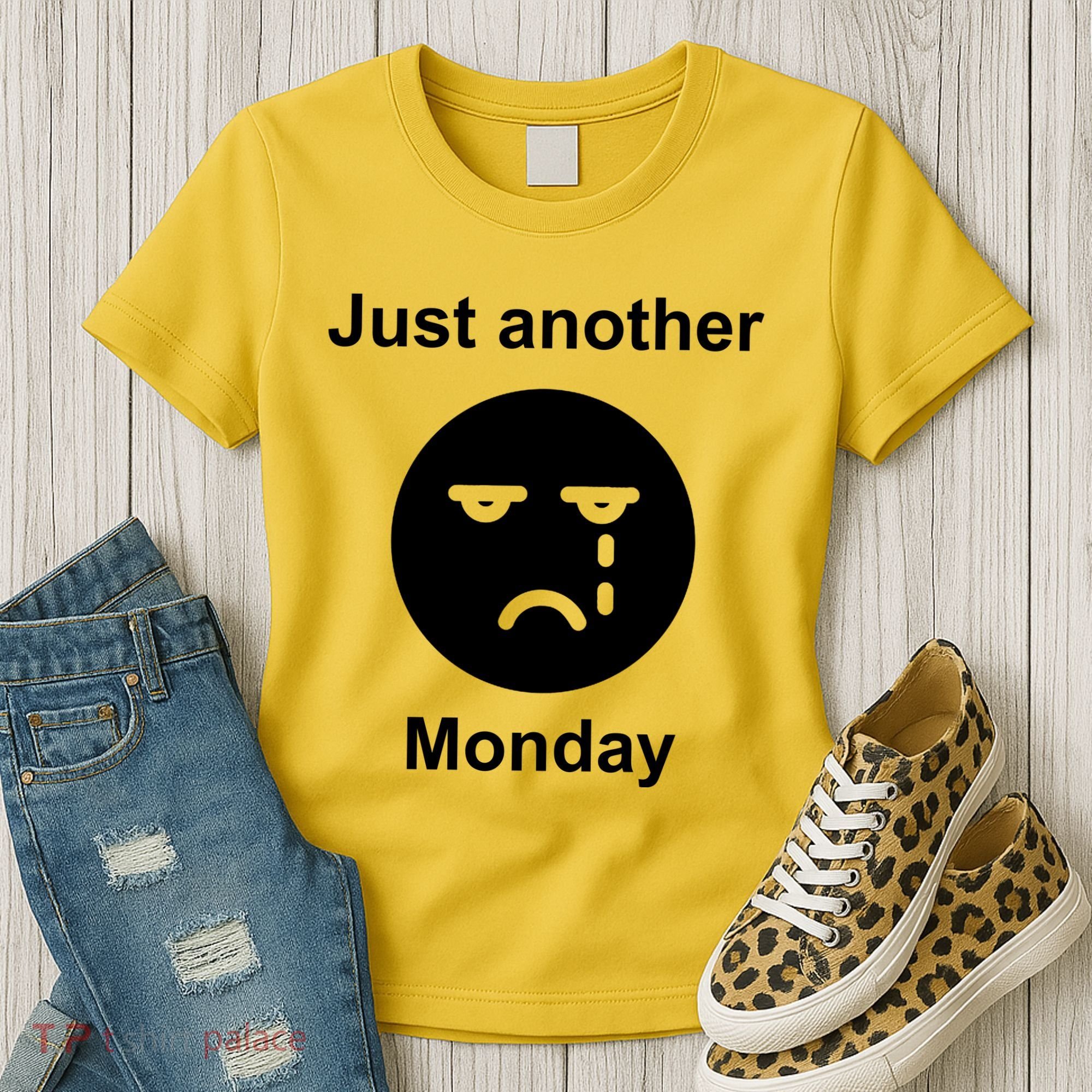 Just Another Monday Sad Face Women's T-Shirt
