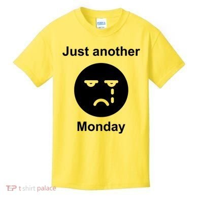 Just Another Monday Sad Face Kids T-Shirt