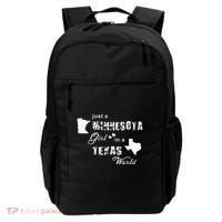 Just A Minnesota Girl In A Texas World Printing Backpack thumb 0