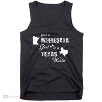 Just A Minnesota Girl In A Texas World Printing Tank Top thumb 0