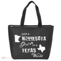 Just A Minnesota Girl In A Texas World Printing Tote Bag thumb 0