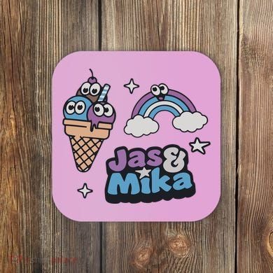 Jas And Mika Candyland Coaster