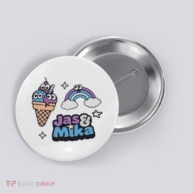 Jas And Mika Candyland Button
