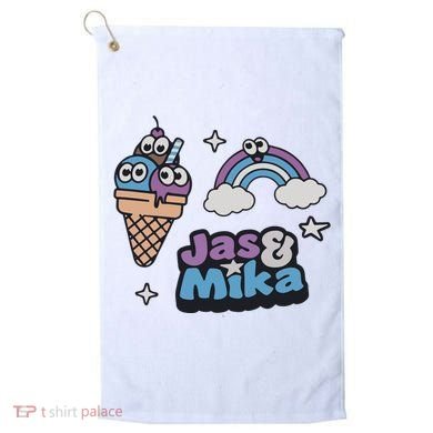 Jas And Mika Candyland Golf Towel