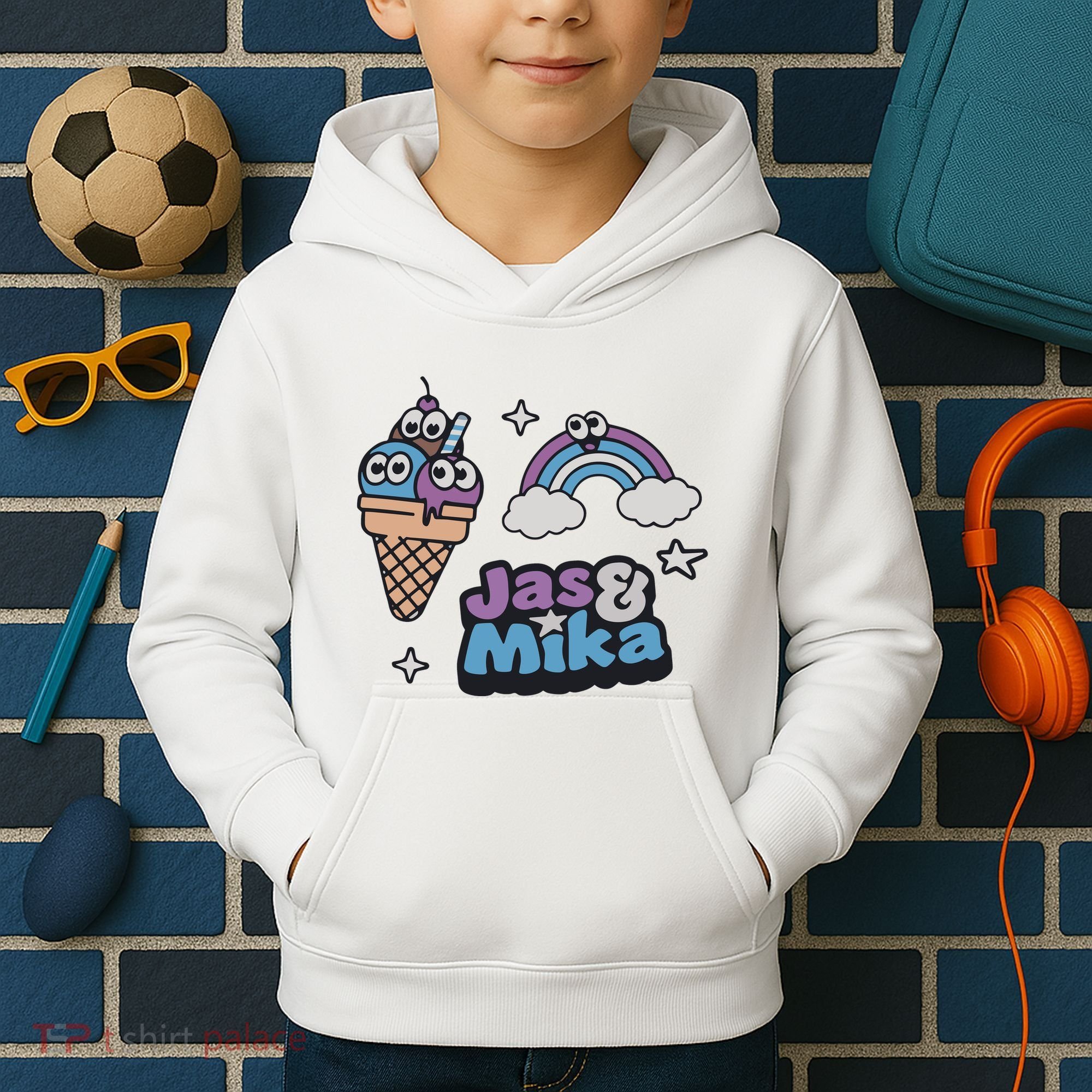 Jas And Mika Candyland Kids Hoodie