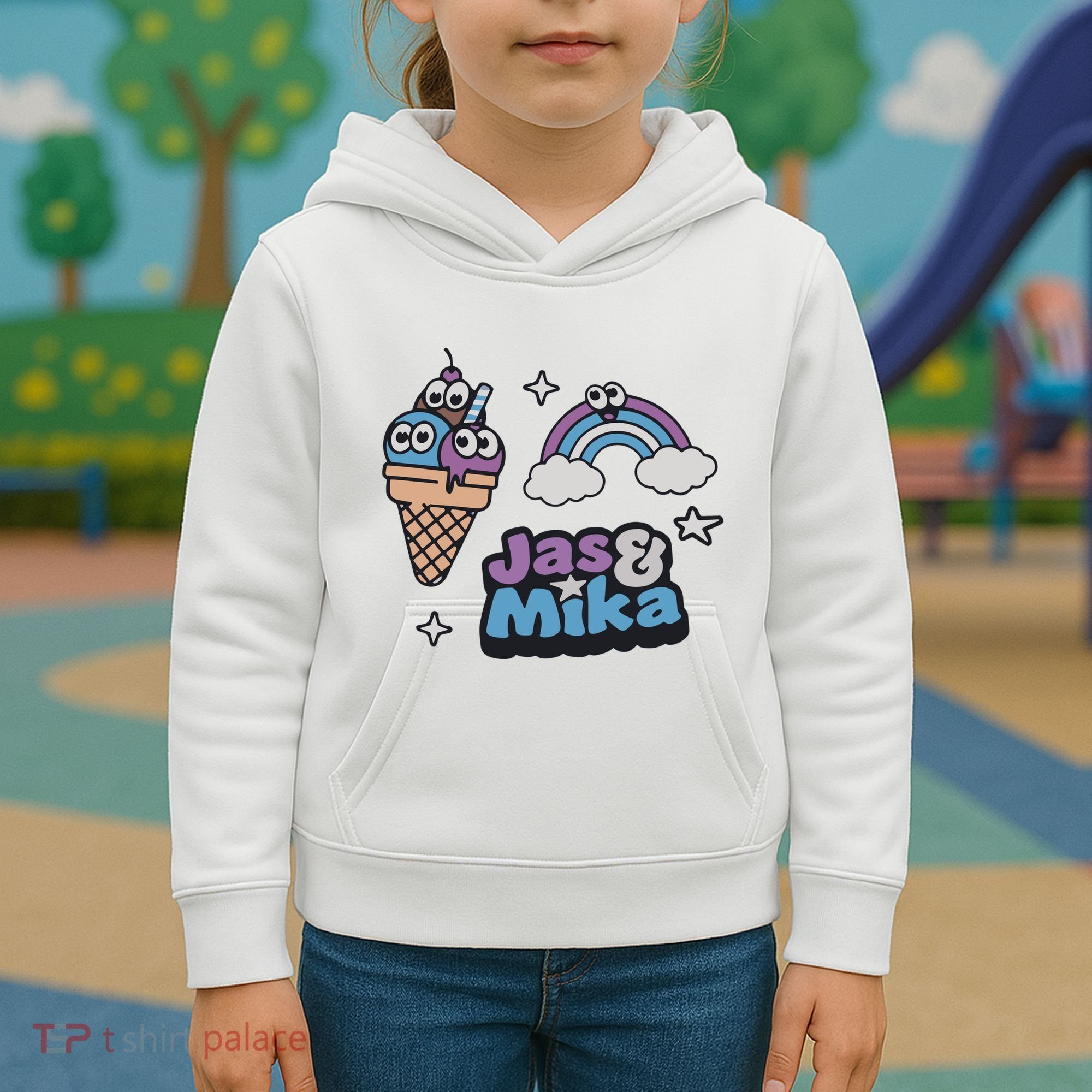 Jas And Mika Candyland Kids Hoodie