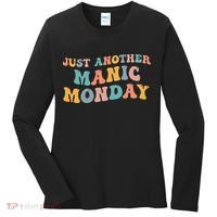 Just Another Manic Monday Meme Joke Love Funny Weekend Lover Women's Long Sleeve Shirt thumb 0