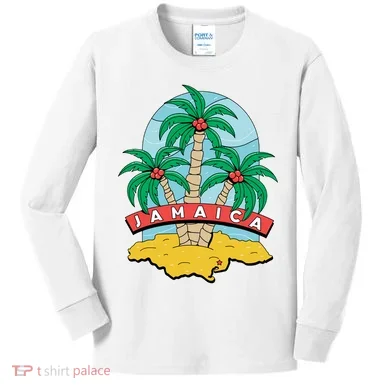 Jamaica Beach Kids Long Sleeve Shirt