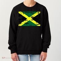 Jamaica Distressed Flag Women's Sweatshirt thumb 0