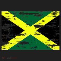 Jamaica Distressed Flag Women's Sweatshirt thumb 2