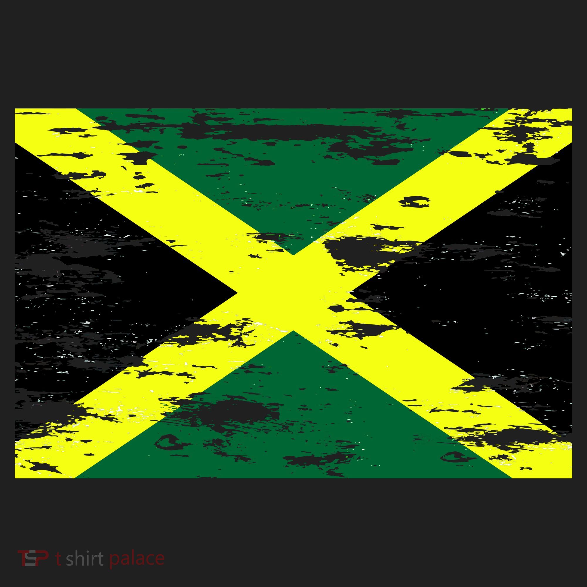 Jamaica Distressed Flag Women's Sweatshirt