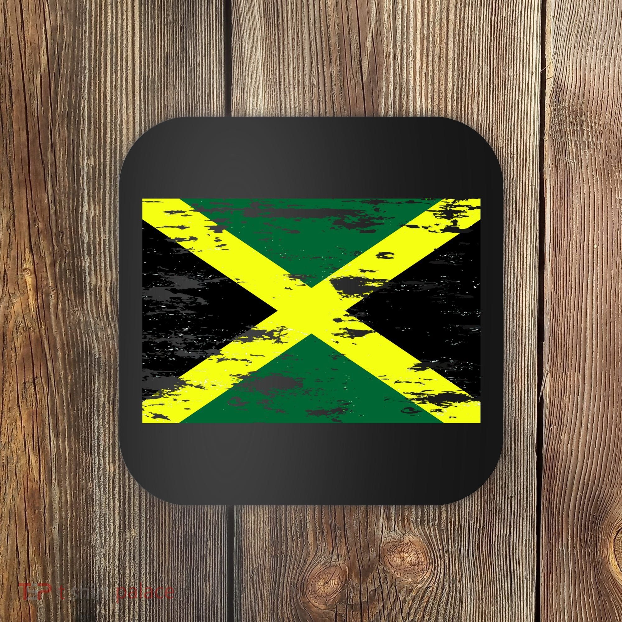 Jamaica Distressed Flag Coaster