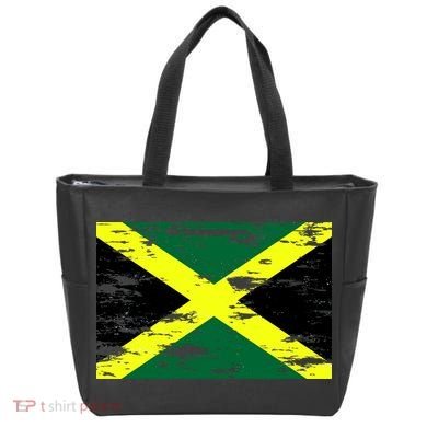 Jamaica Distressed Flag Tote Bag