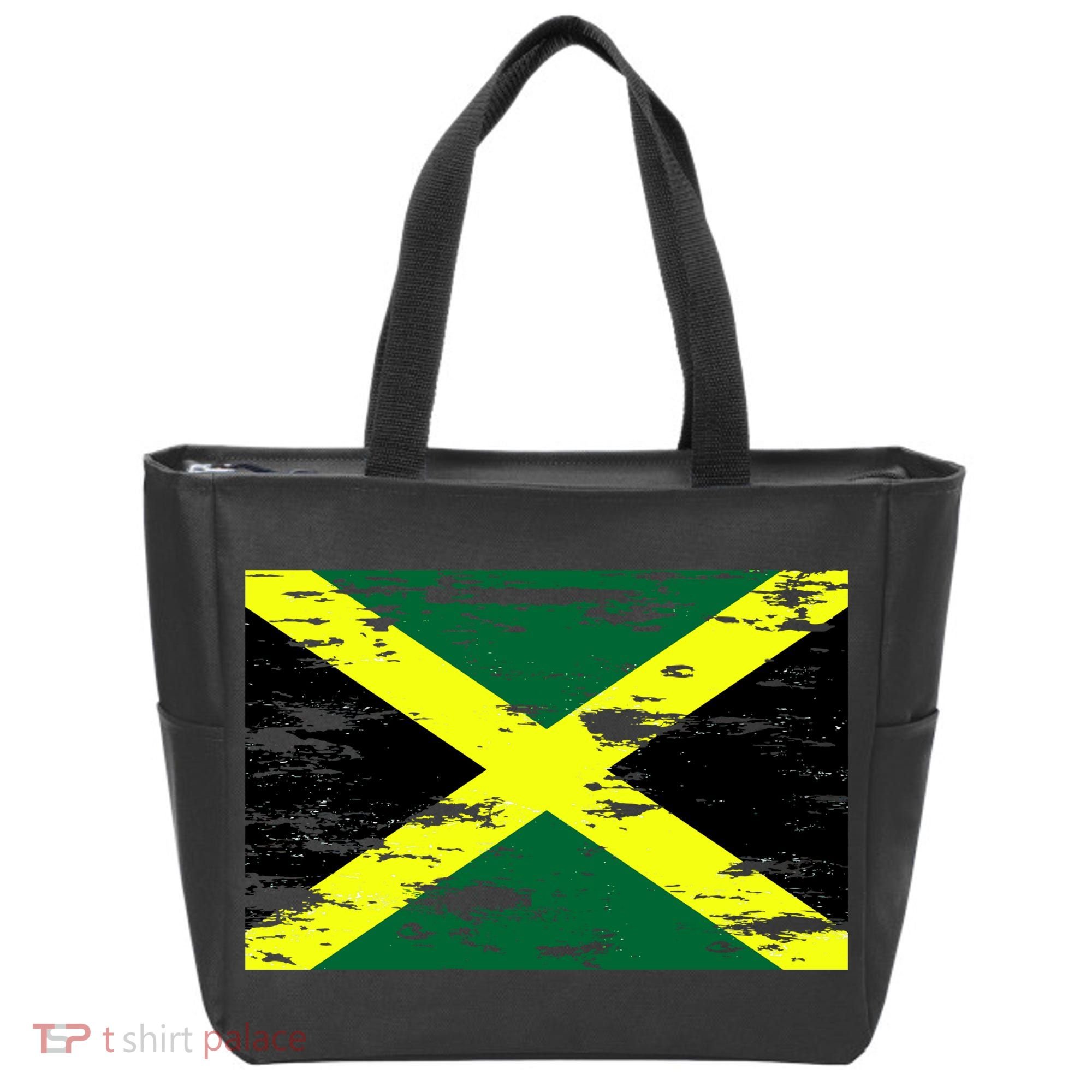 Jamaica Distressed Flag Tote Bag