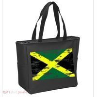 Jamaica Distressed Flag Tote Bag thumb 2