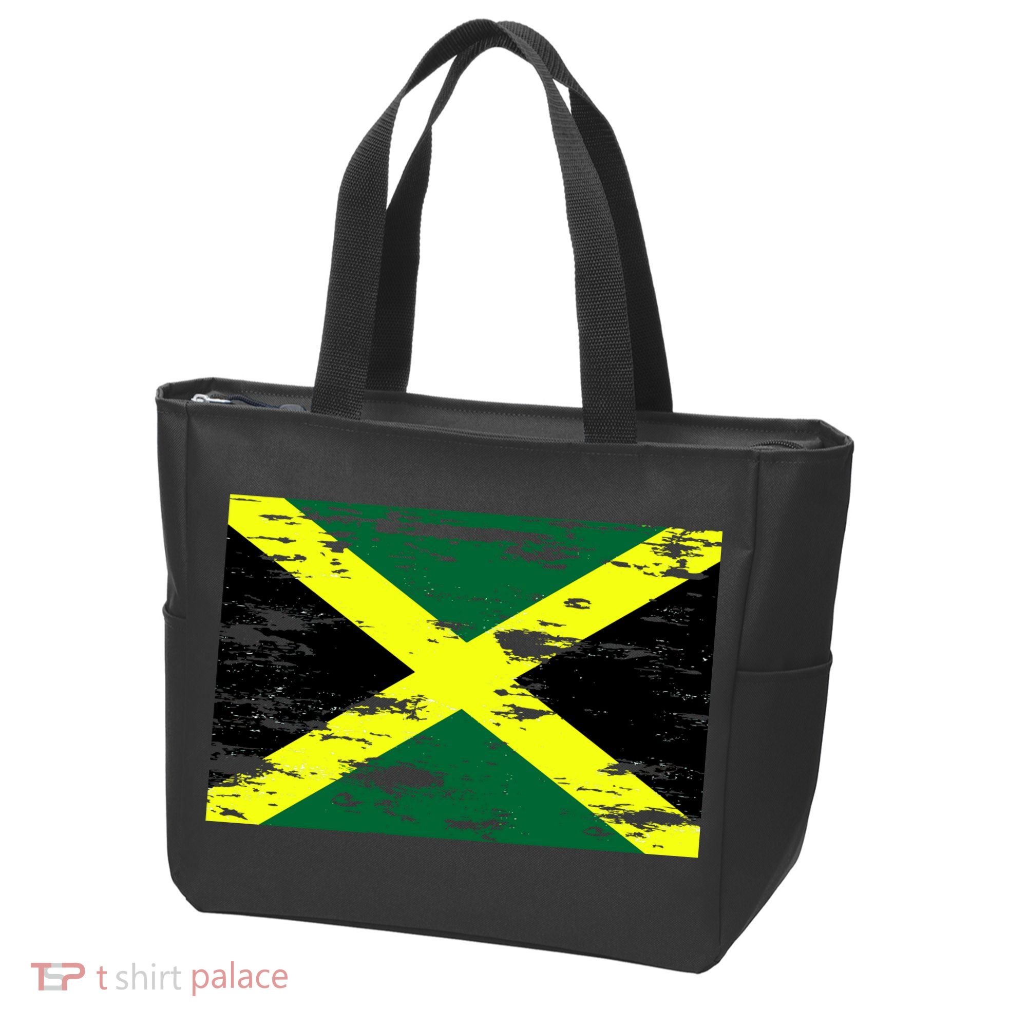 Jamaica Distressed Flag Tote Bag