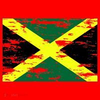 Jamaica Distressed Flag Santa Hat thumb 1