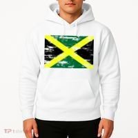 Jamaica Distressed Flag Hoodie thumb 2