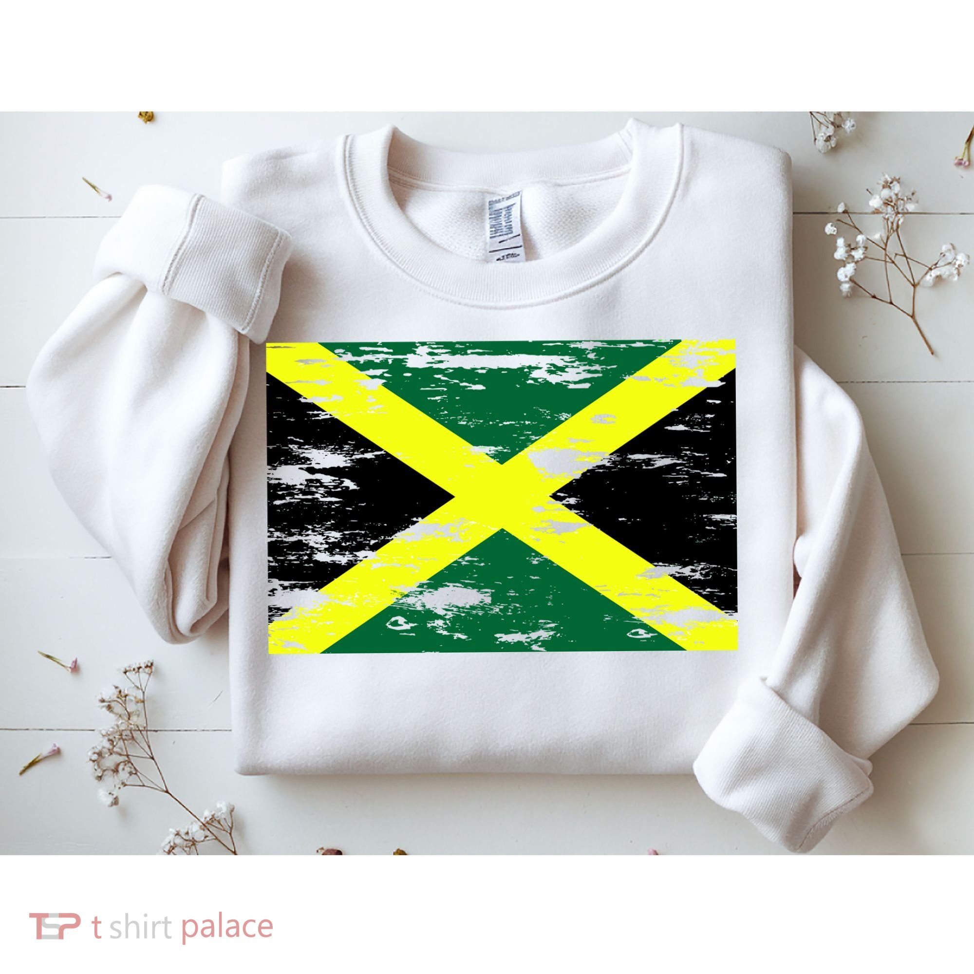 Jamaica Distressed Flag Sweatshirt