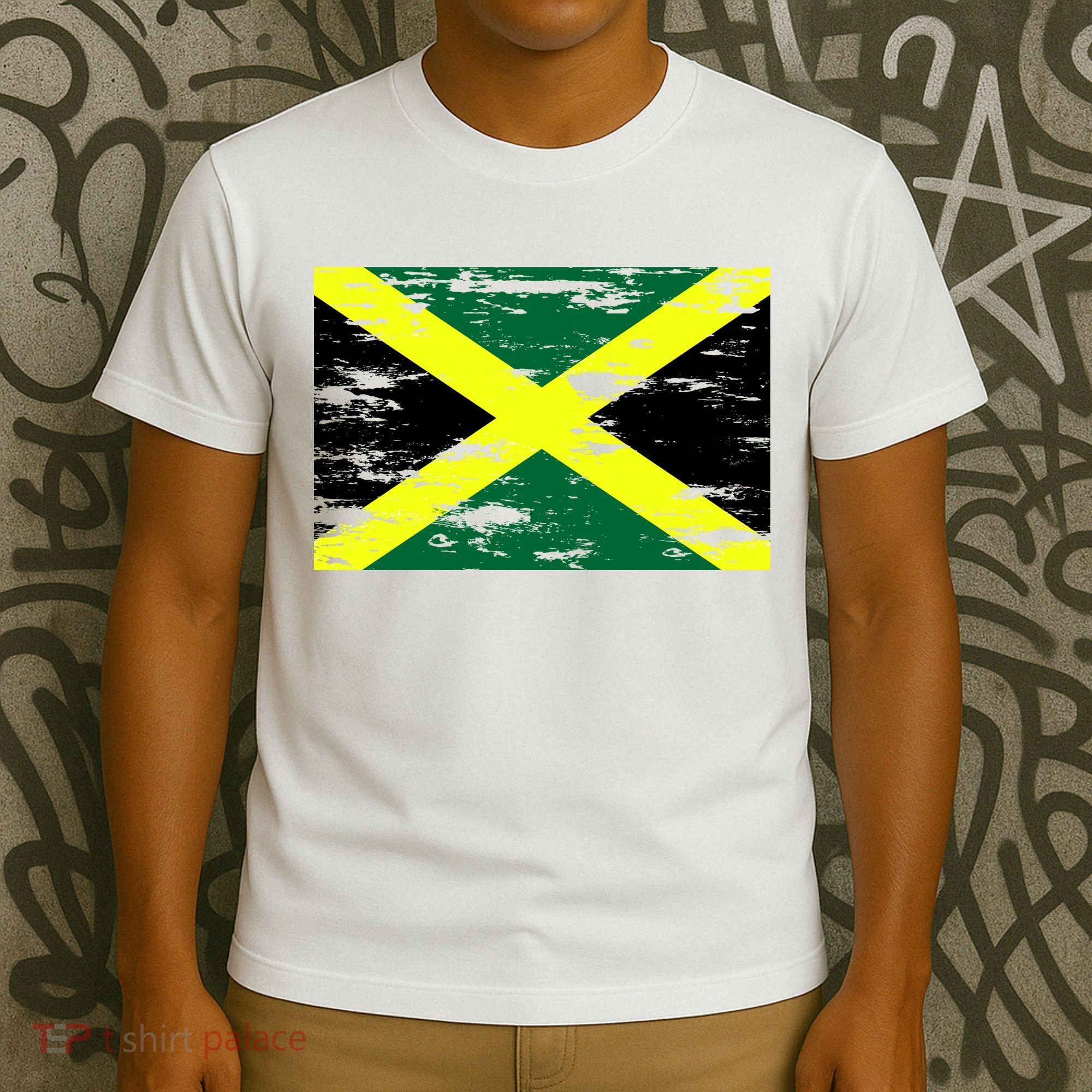 Jamaica Distressed Flag T-Shirt