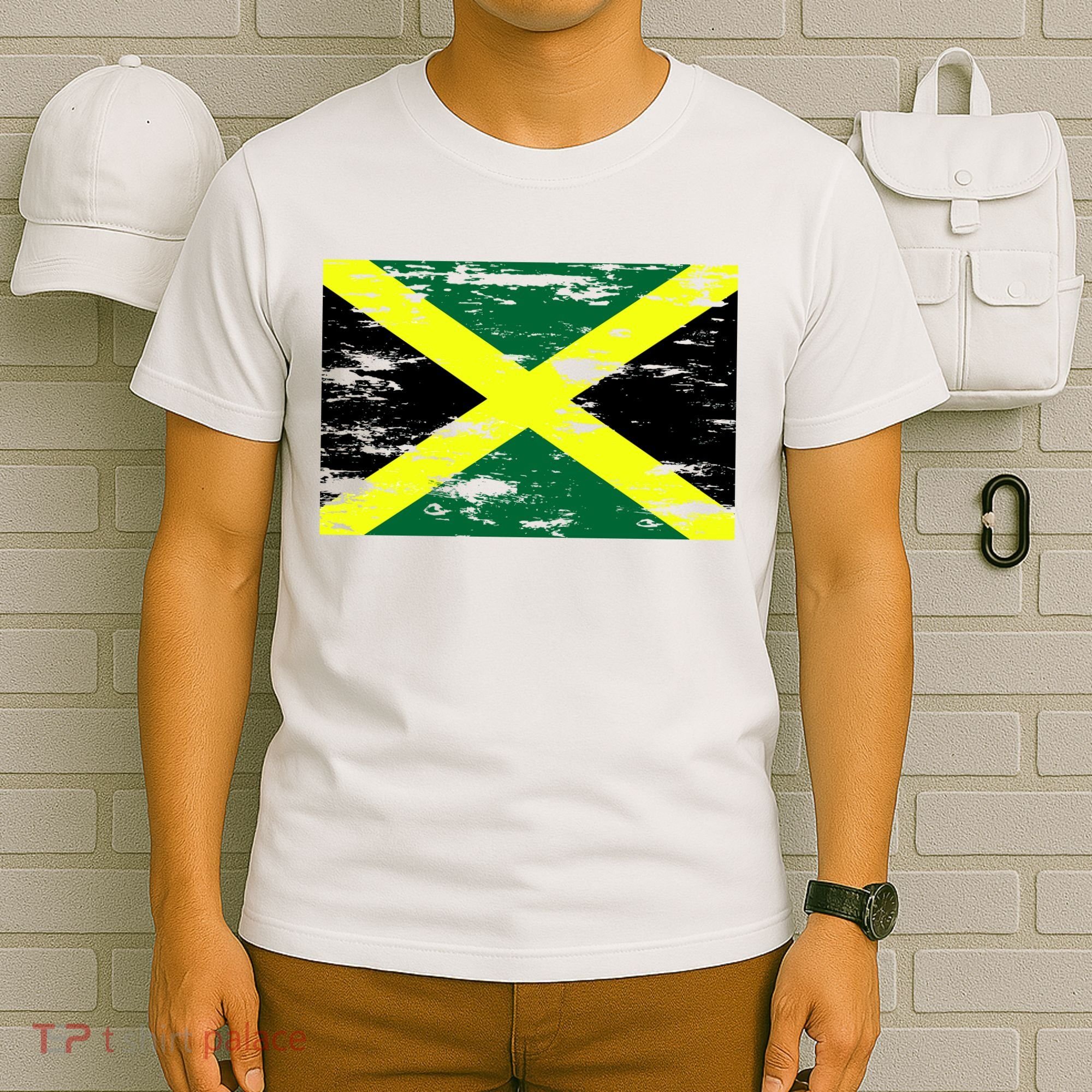 Jamaica Distressed Flag T-Shirt