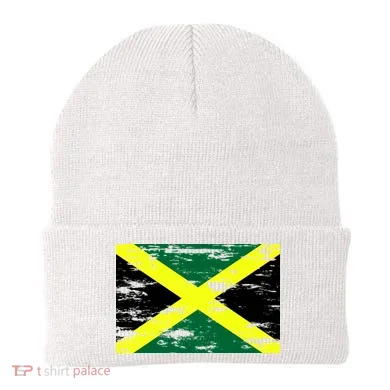 Jamaica Distressed Flag Beanie