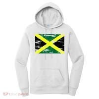 Jamaica Distressed Flag Women's Hoodie thumb 0