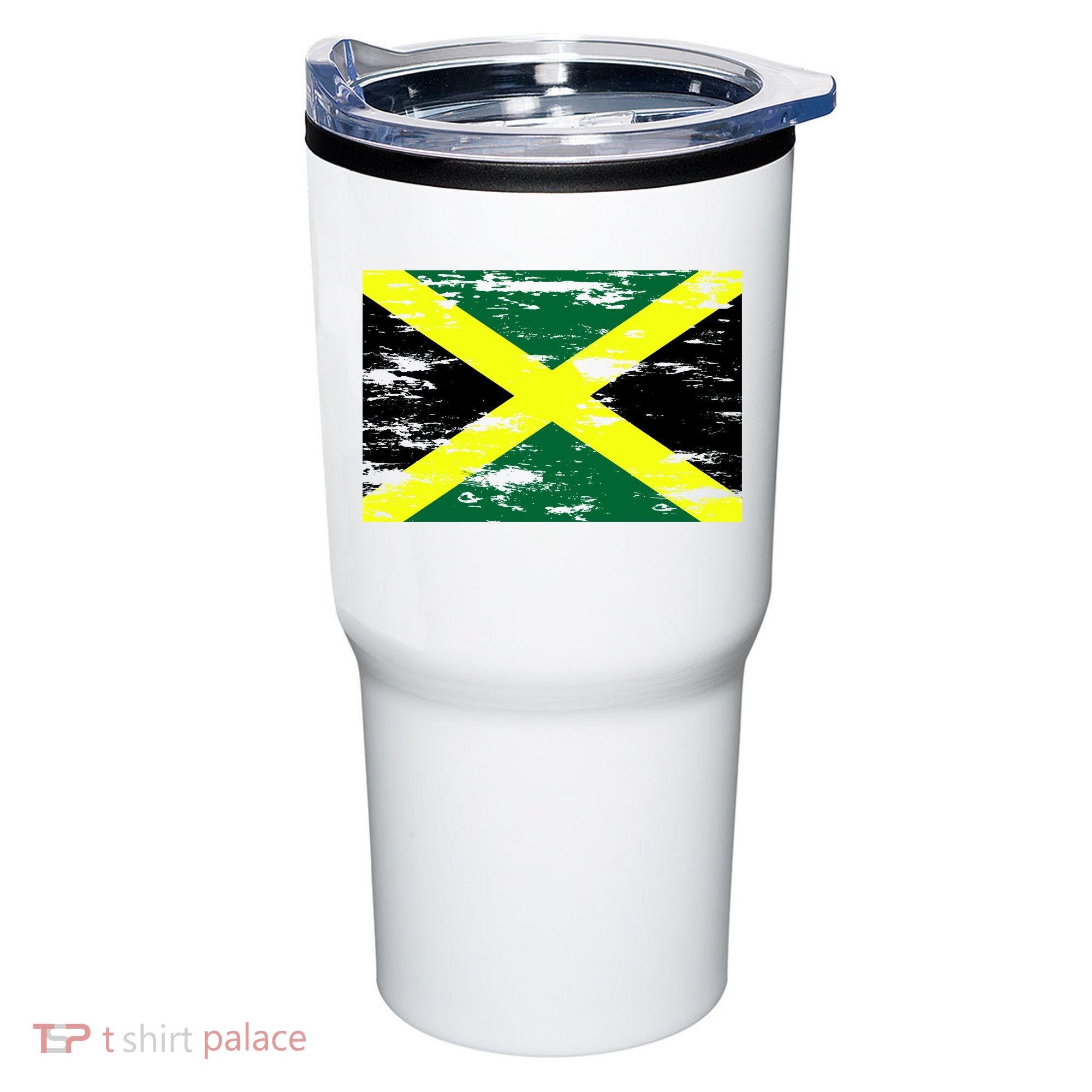 Jamaica Distressed Flag Tumbler