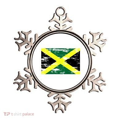 Jamaica Distressed Flag Ornament