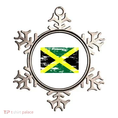 Jamaica Distressed Flag Ornament