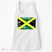 Jamaica Distressed Flag Women's Tank Top thumb 0