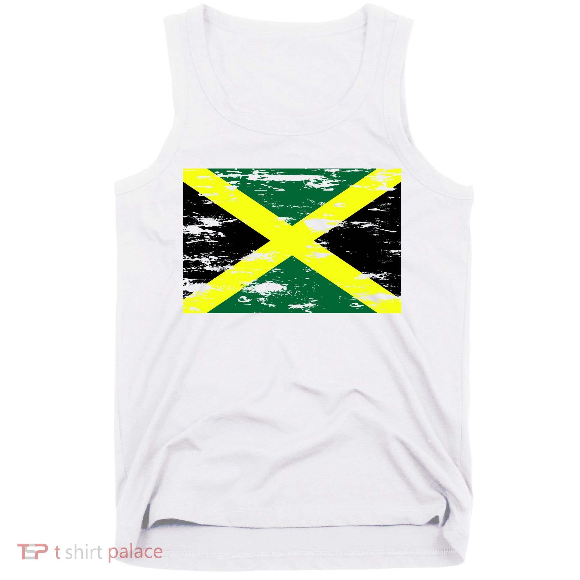 Jamaica Distressed Flag Tank Top