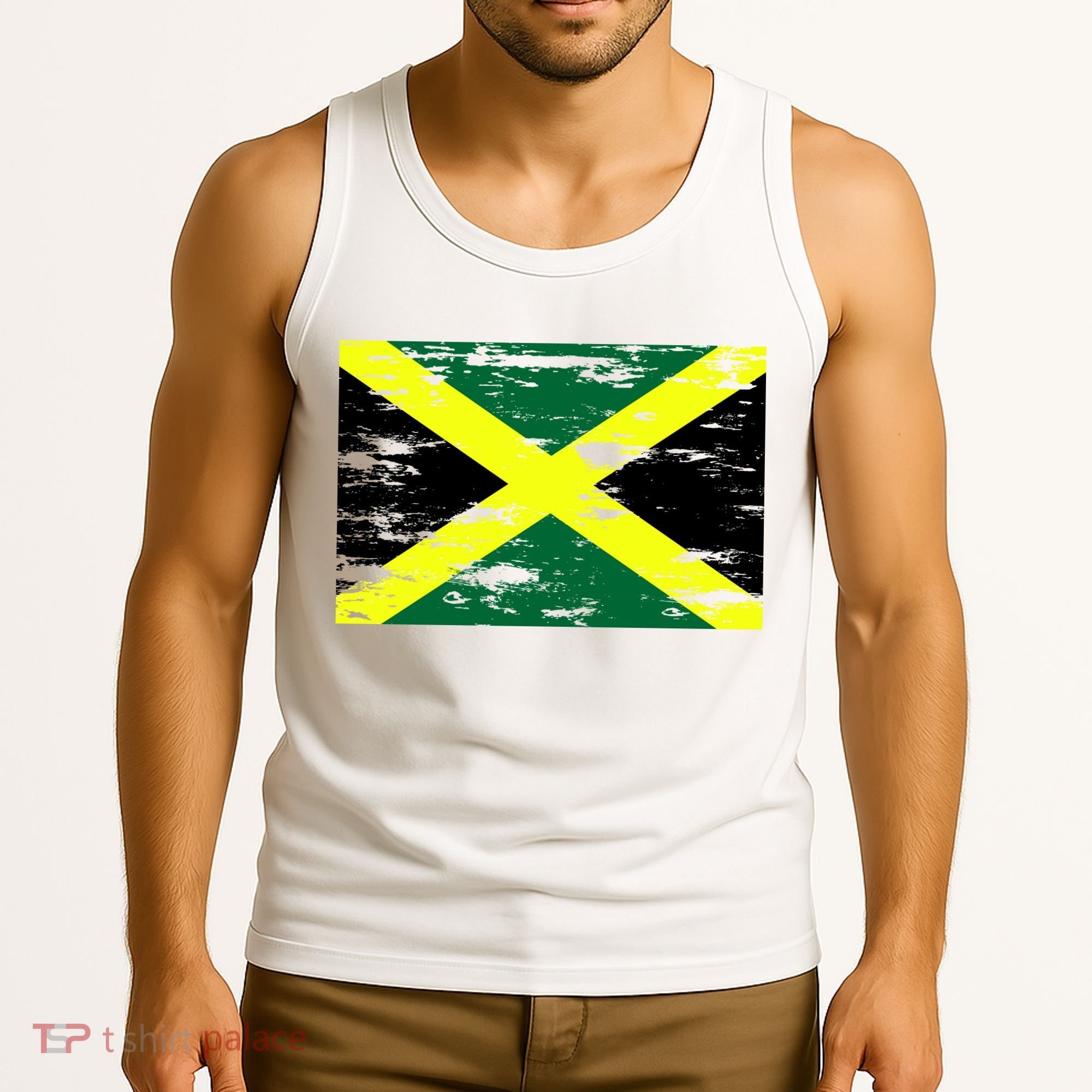Jamaica Distressed Flag Tank Top