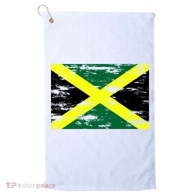 Jamaica Distressed Flag Golf Towel