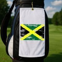 Jamaica Distressed Flag Golf Towel thumb 2