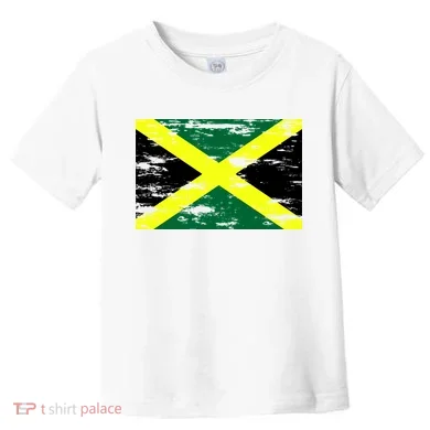 Jamaica Distressed Flag Toddler T-Shirt