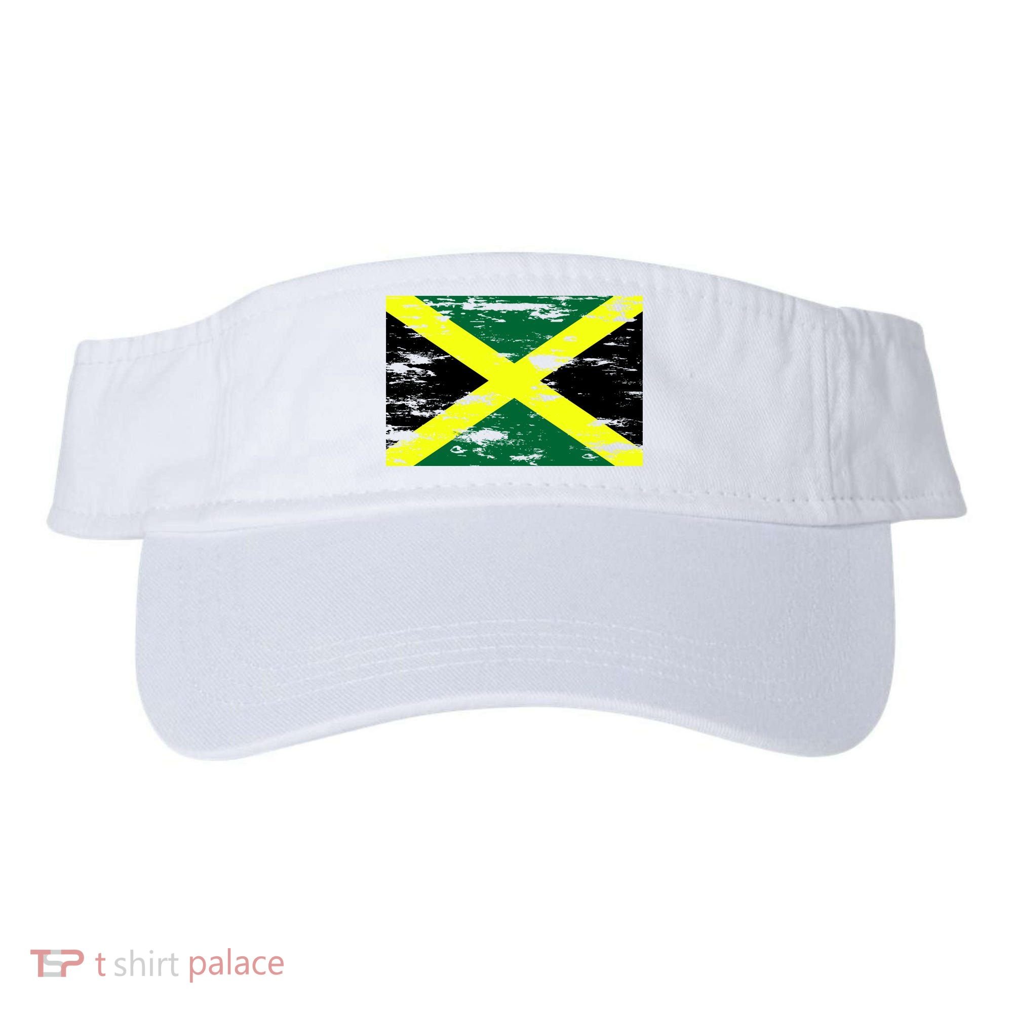 Jamaica Distressed Flag Visor