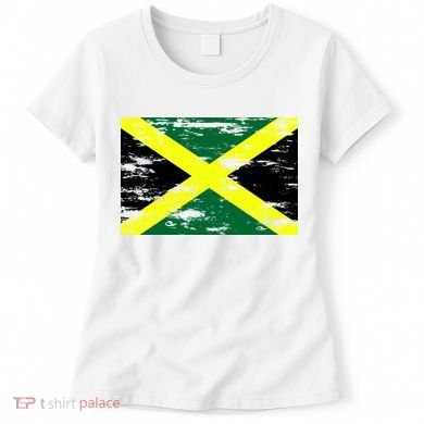 Jamaica Distressed Flag Women's T-Shirt