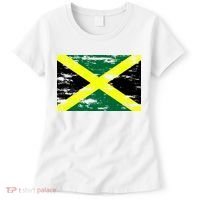 Jamaica Distressed Flag Women's T-Shirt thumb 0