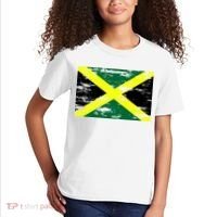 Jamaica Distressed Flag Kids T-Shirt thumb 2