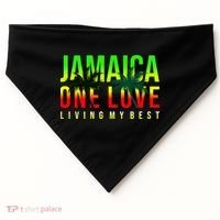 Jamaica One Love USA-Made Doggie Bandana thumb 0