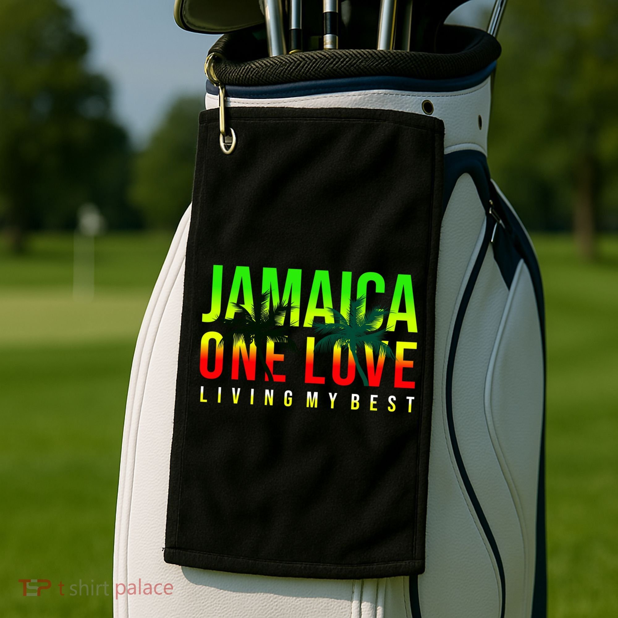 Jamaica One Love Golf Towel
