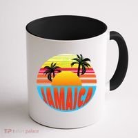 Jamaica Retro Circle Coffee Mug thumb 1