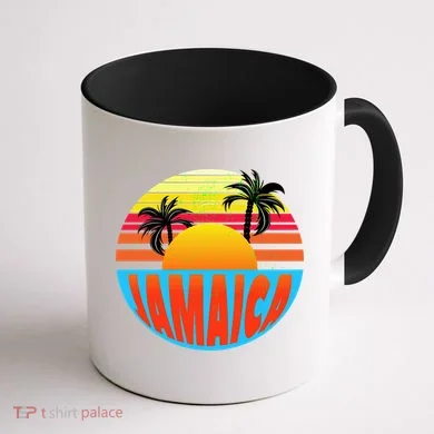 Jamaica Retro Circle Coffee Mug back