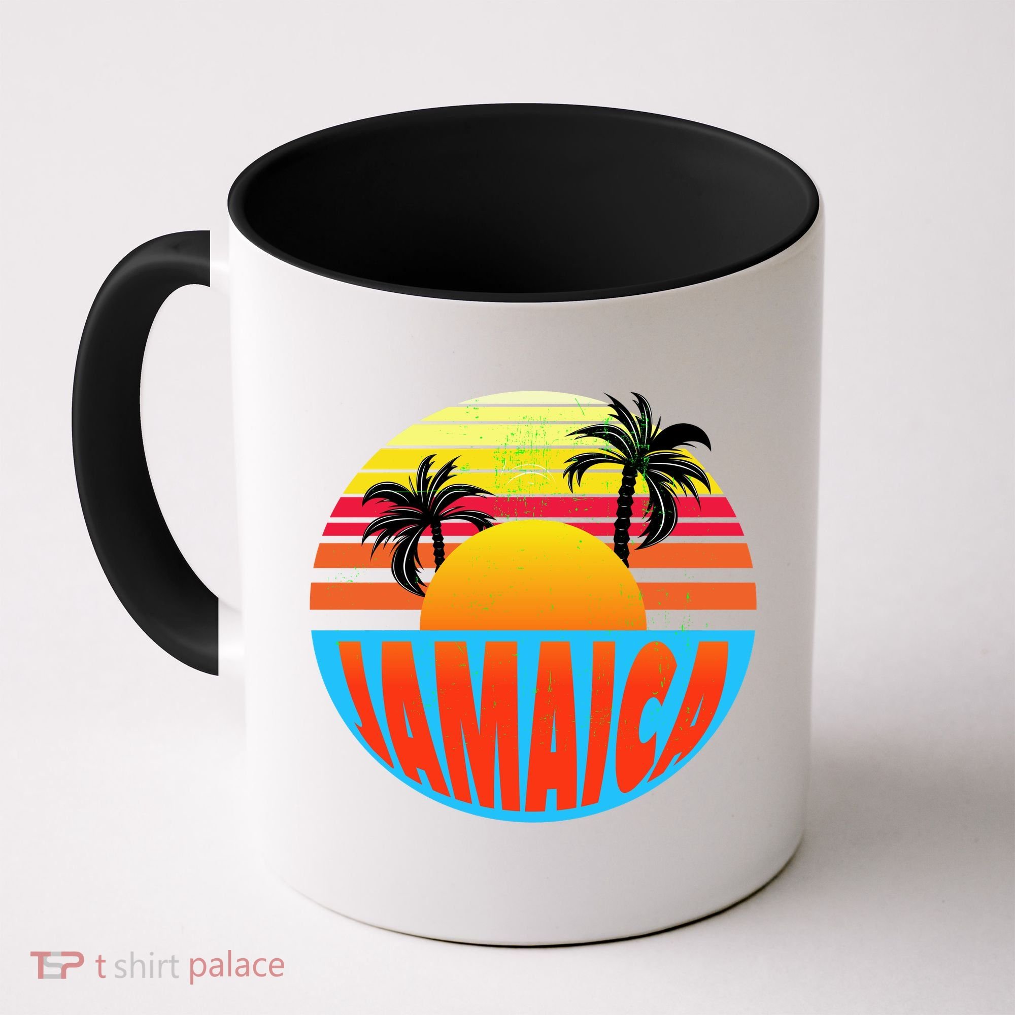 Jamaica Retro Circle Coffee Mug