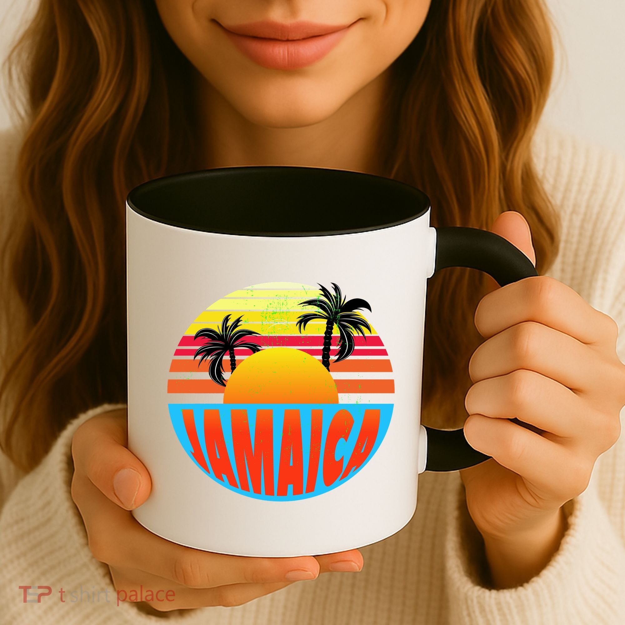 Jamaica Retro Circle Coffee Mug
