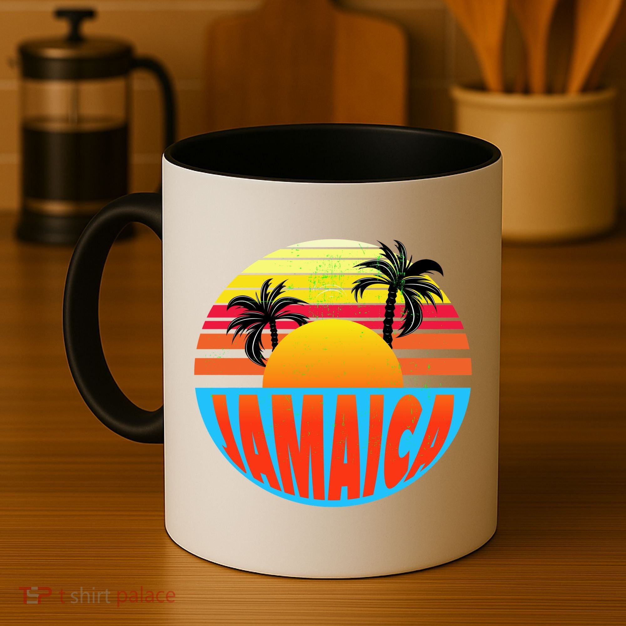 Jamaica Retro Circle Coffee Mug