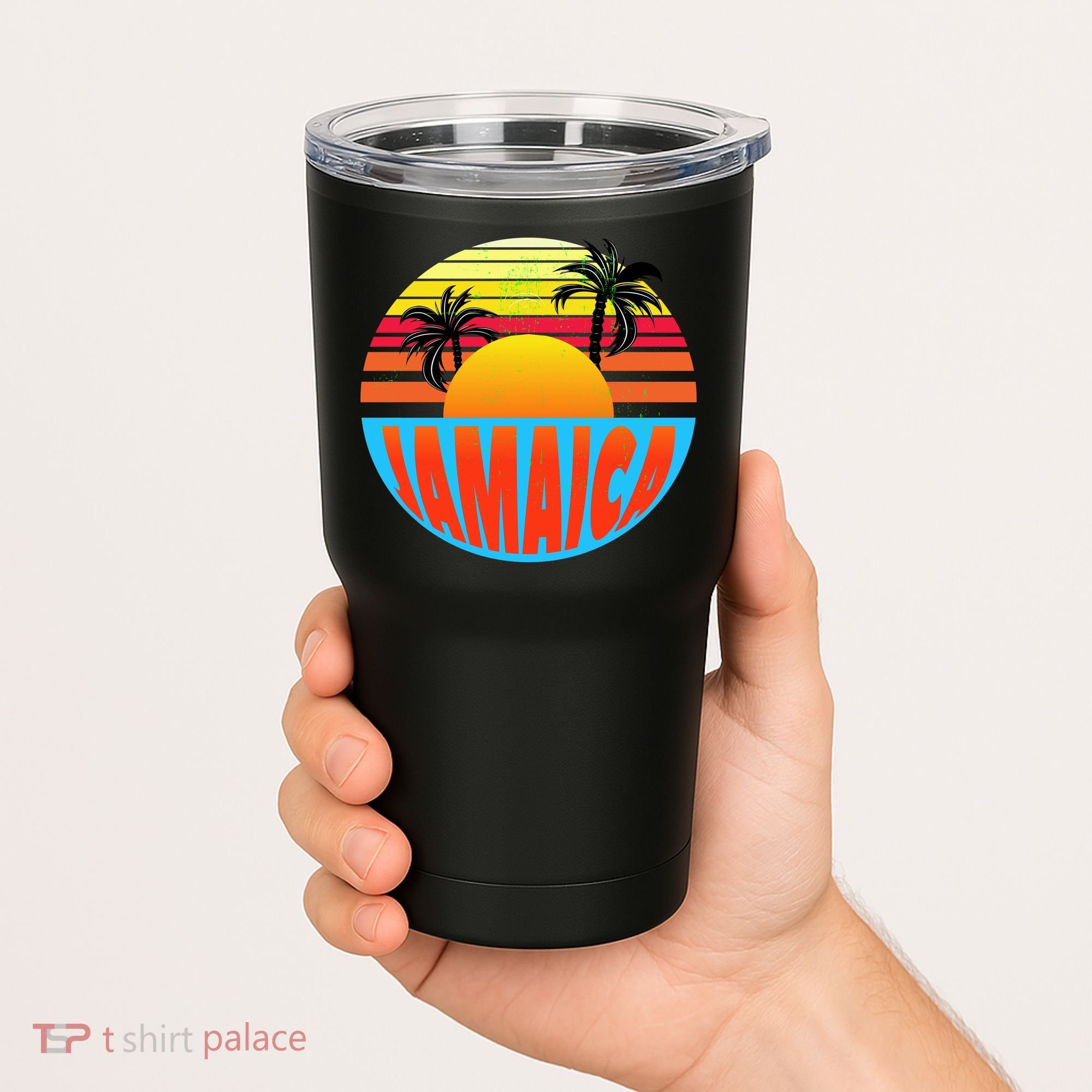 Jamaica Retro Circle Tumbler