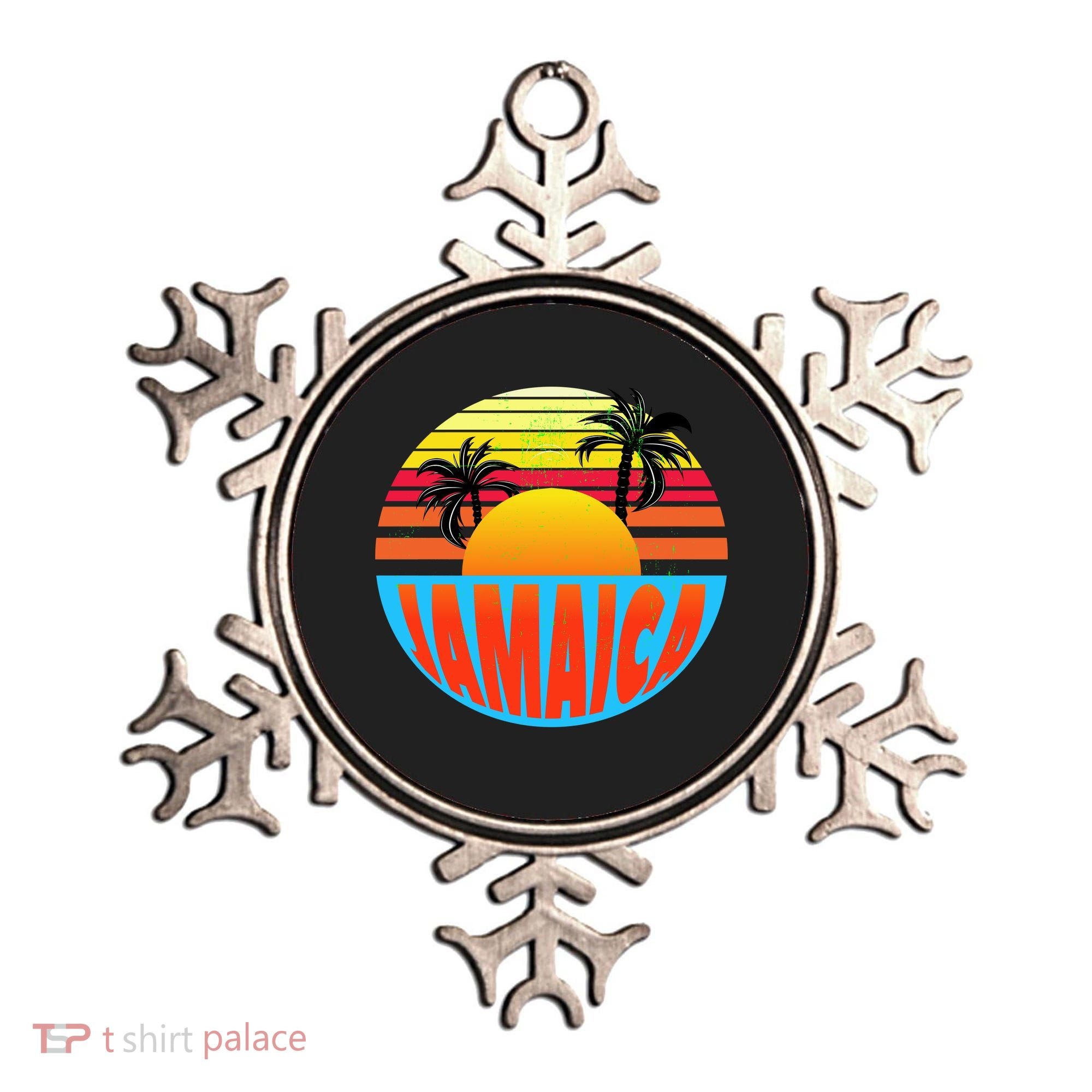 Jamaica Retro Circle Ornament