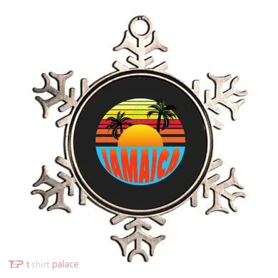 Jamaica Retro Circle Ornament